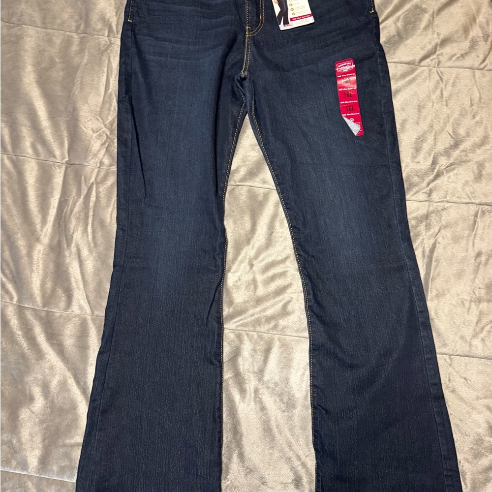 Levi Strauss Signature Women's Dark Blue Jeans 16 Long